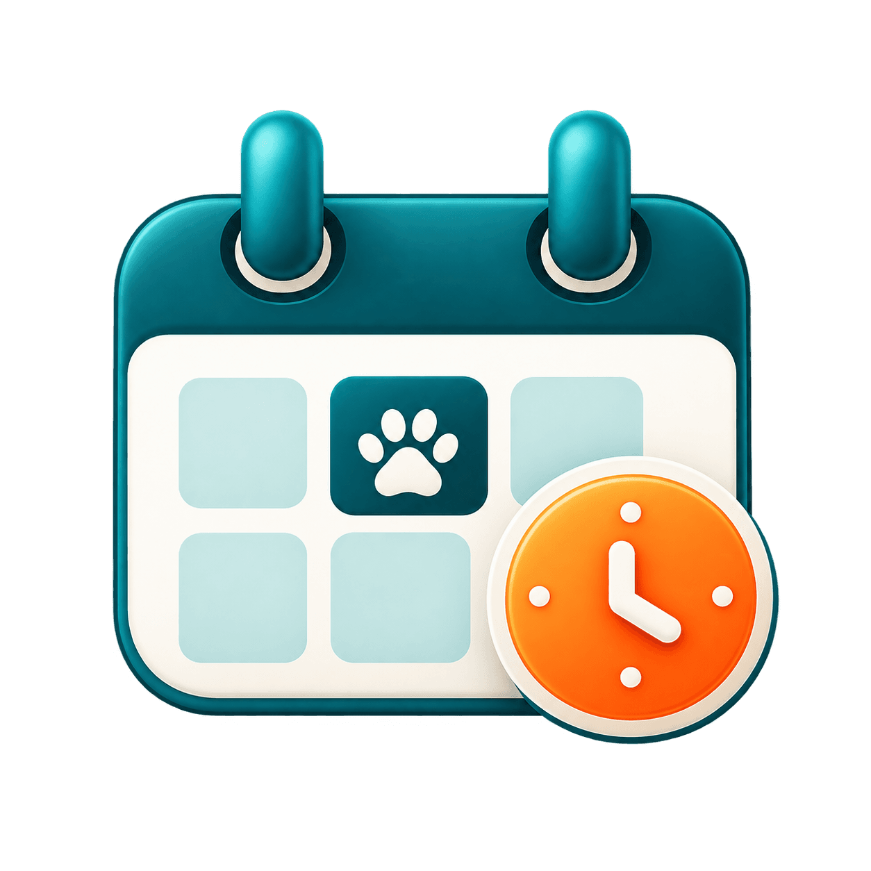 Calendar and time icon