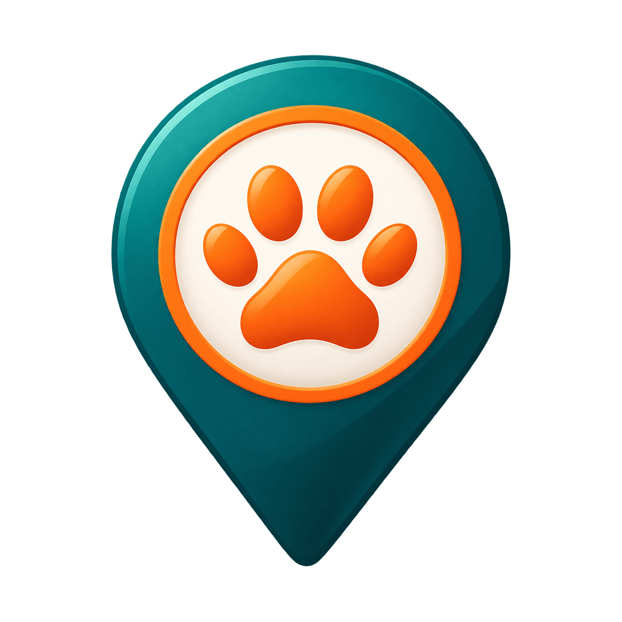 Location marker with paw