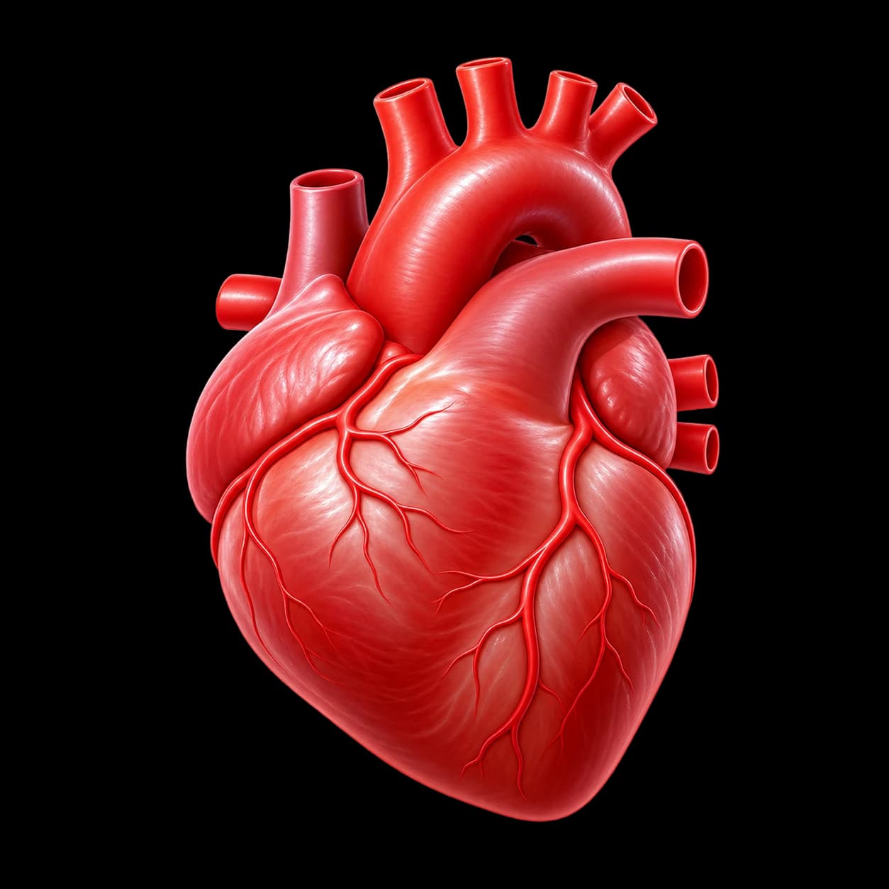 Anatomical heart illustration