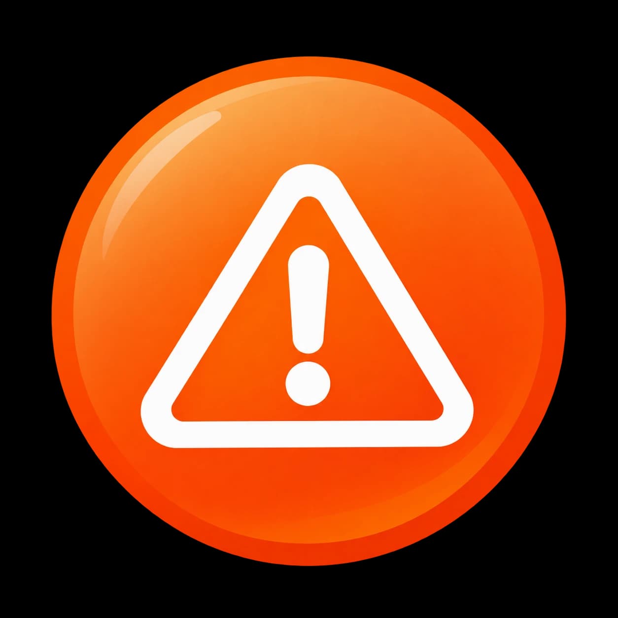Orange caution icon