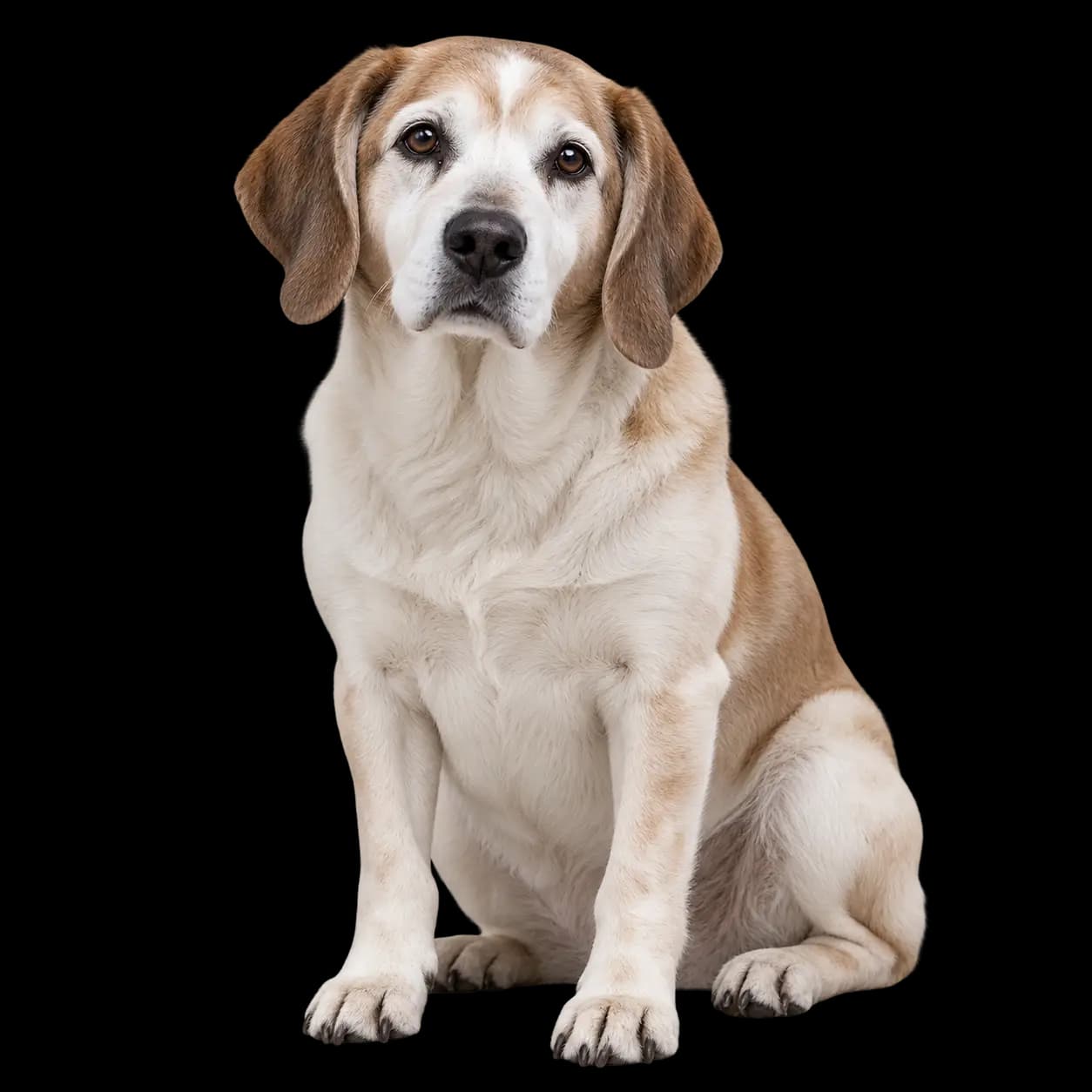 Senior dog representing mobility-friendly in-home diagnostics